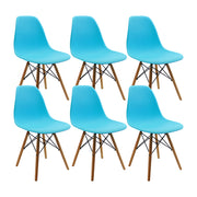 Kit por 6 silla dkr tipo eames para comedor