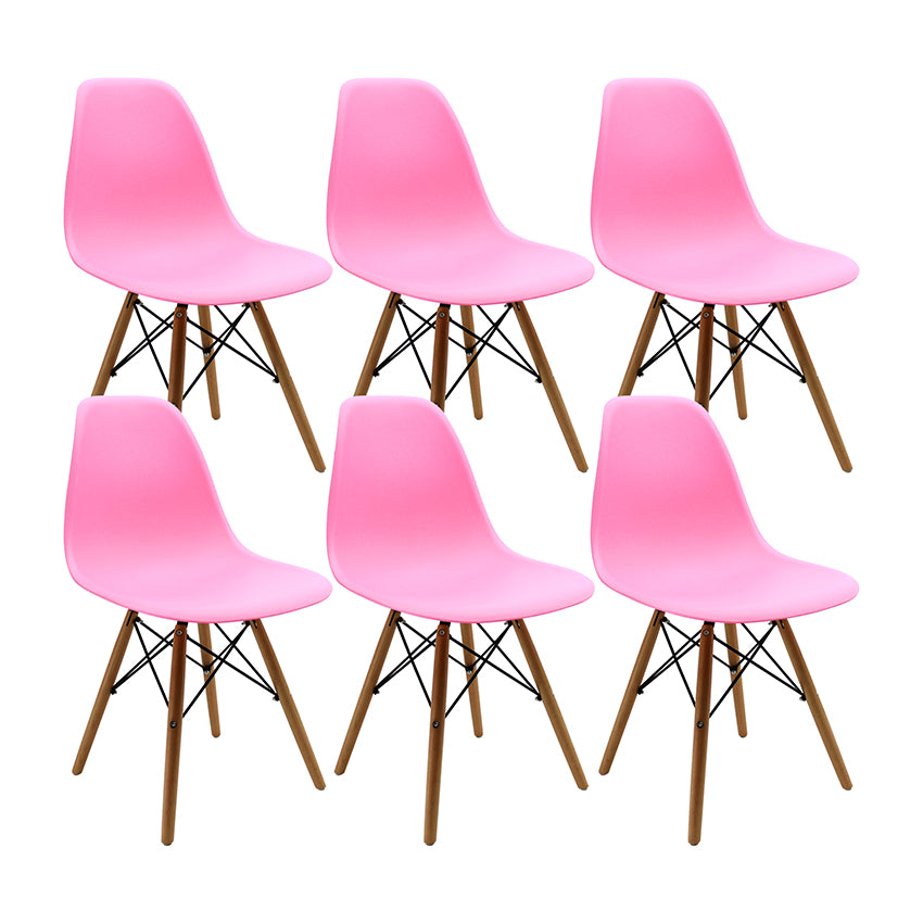 Kit por 6 silla dkr tipo eames para comedor