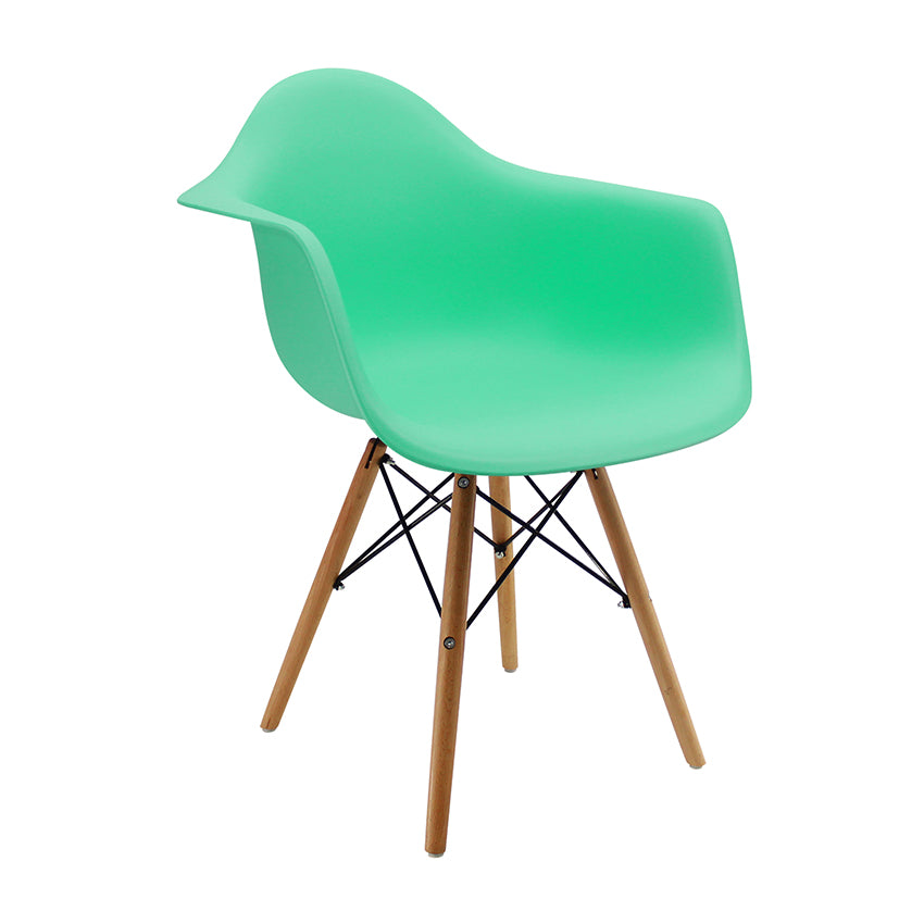 Kit por 2 silla eames brazos menta   verde menta
