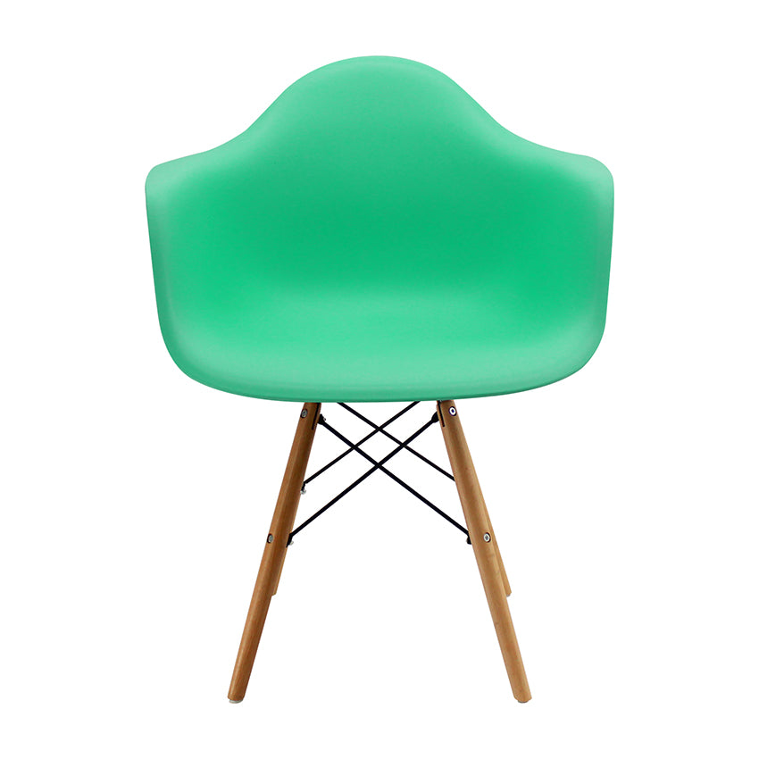 Kit por 2 silla eames brazos menta   verde menta