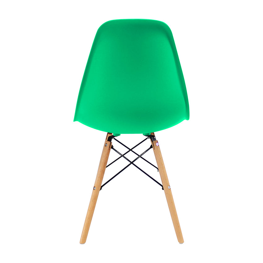 Kit por 2 silla dkr tipo eames para comedor   verde menta