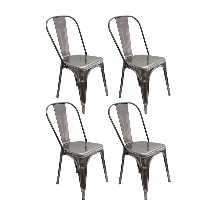 Kit por 4 silla titan tipo tolix   metal rustic