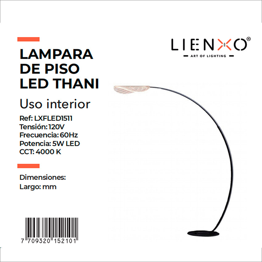 Lámpara led de piso thani