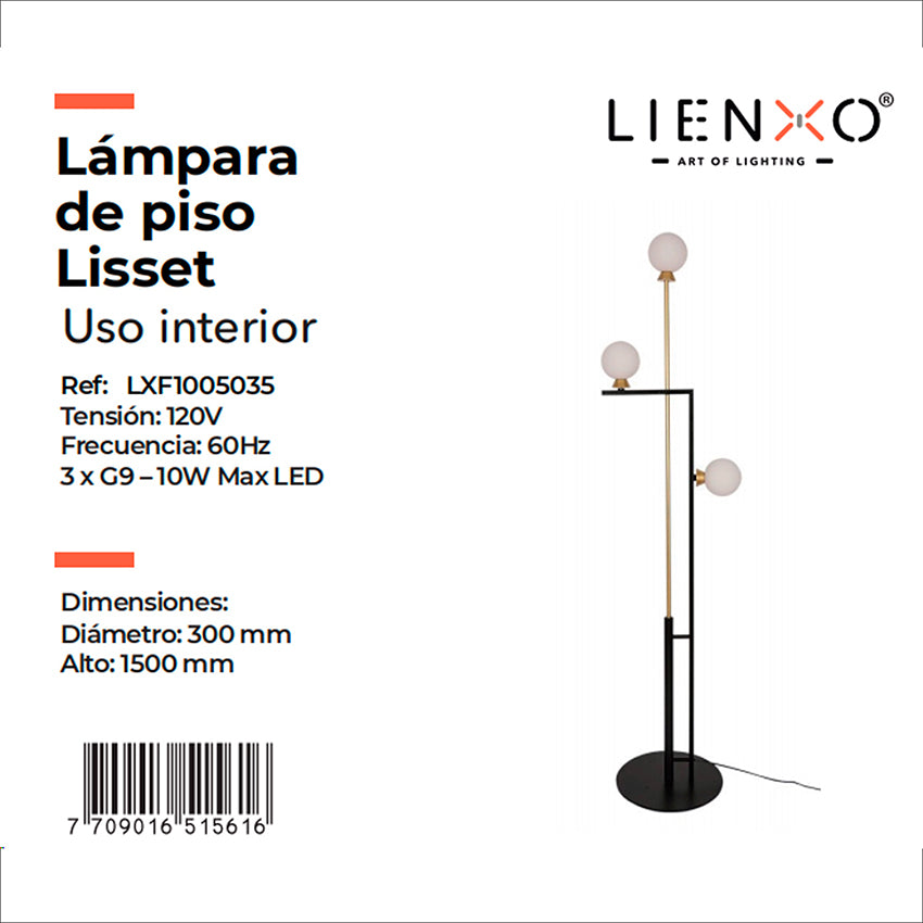 Lámpara de piso lisset