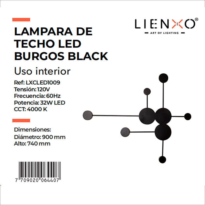 Lámpara de techo Led Burgos