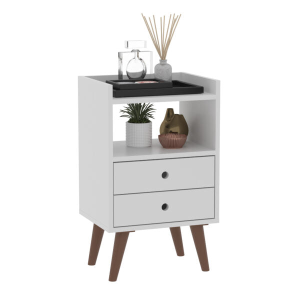 Mesa De Noche Laos Blanco