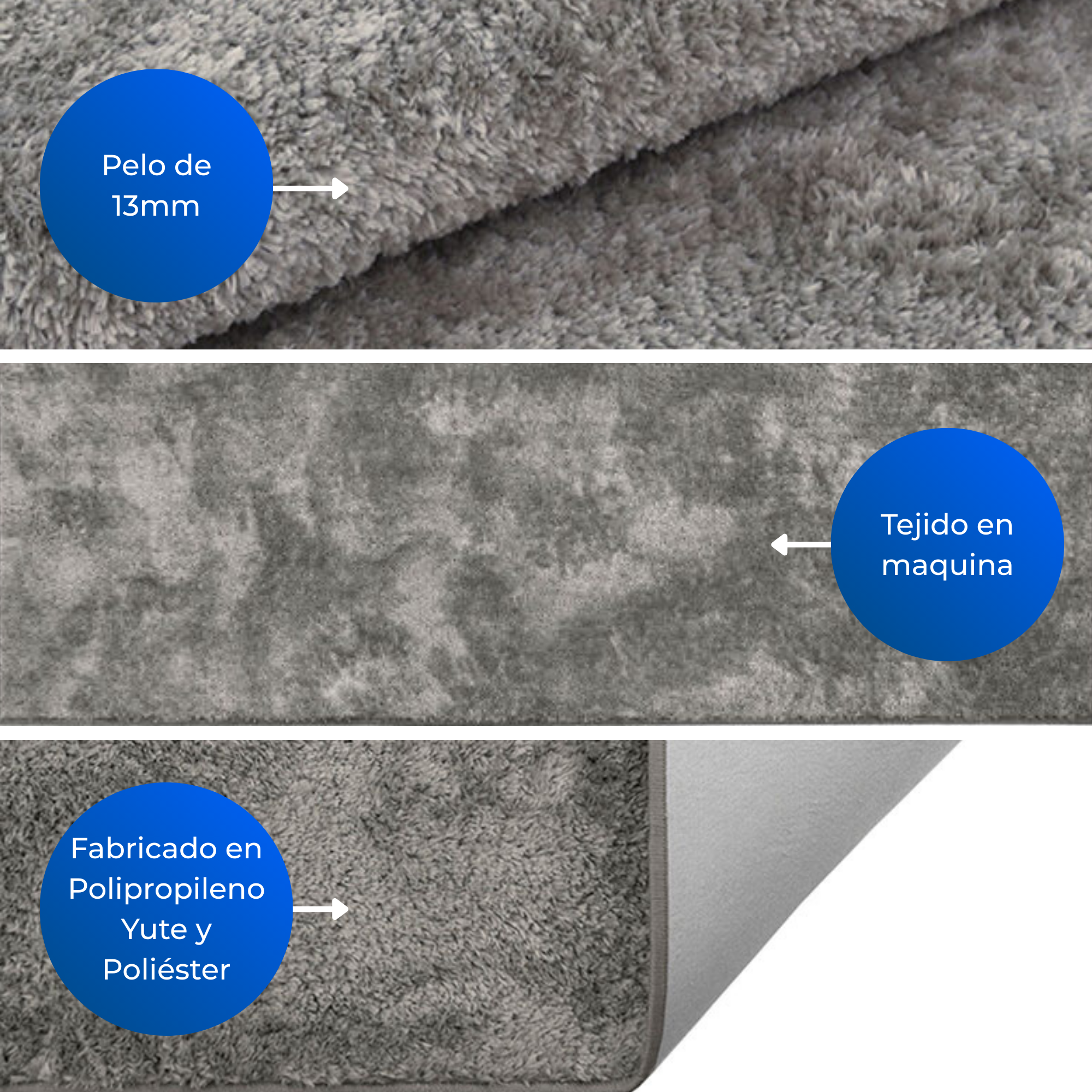 Alfombra Laurel 1.50x2.00cm Chumbo