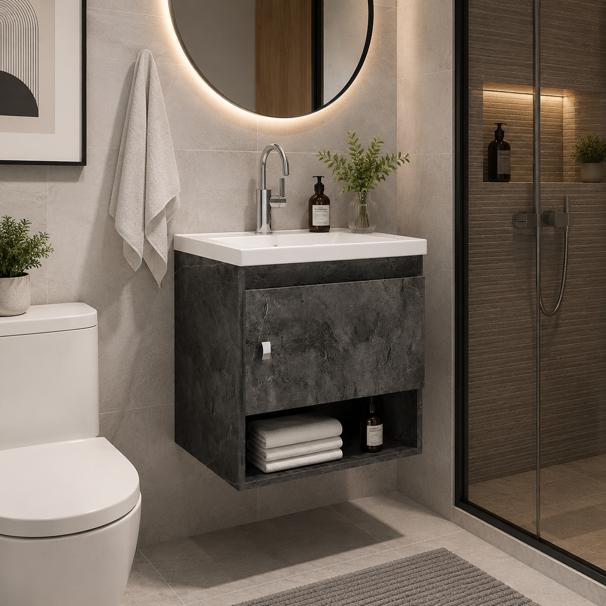 Mueble De Baño con Lavamanos Linz