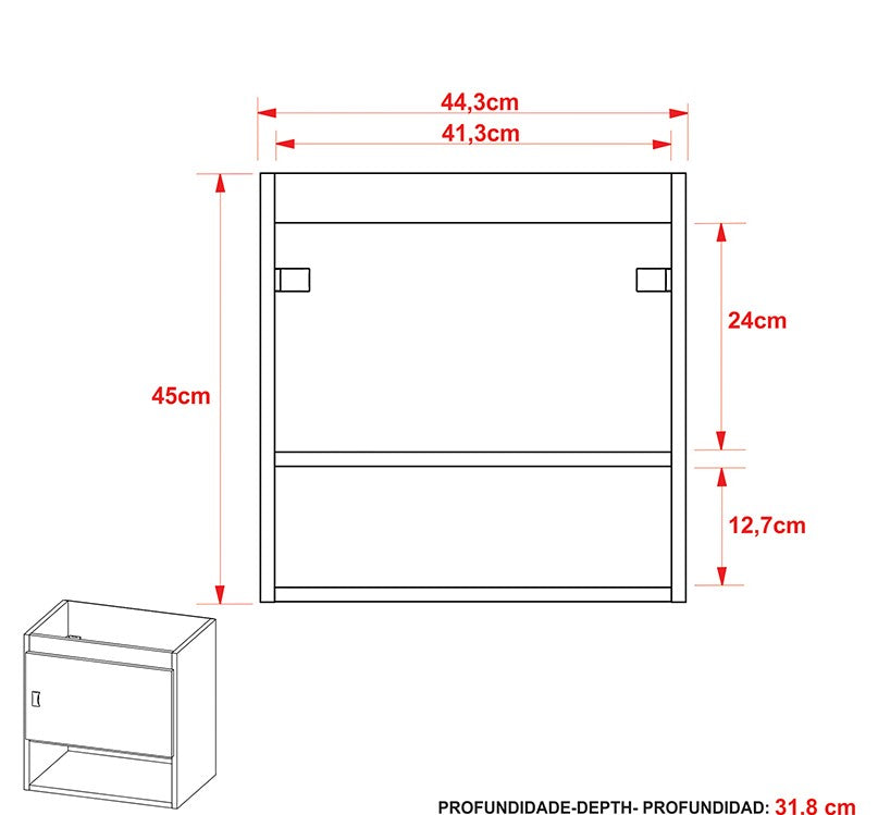 Mueble De Baño con Lavamanos Linz