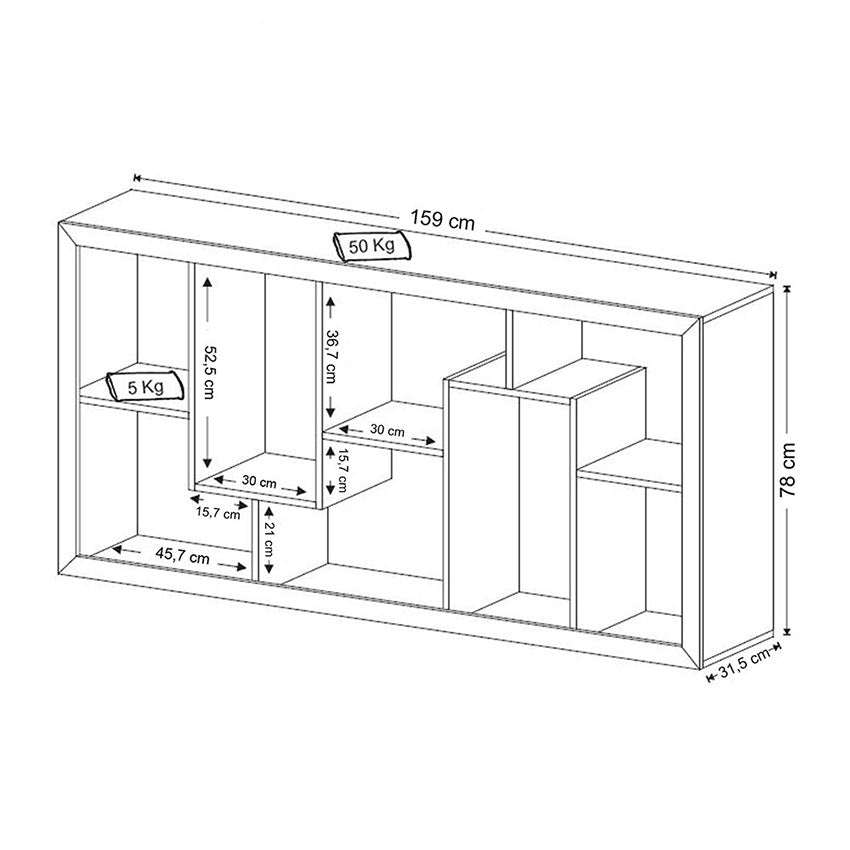 Estantería Londres Negro