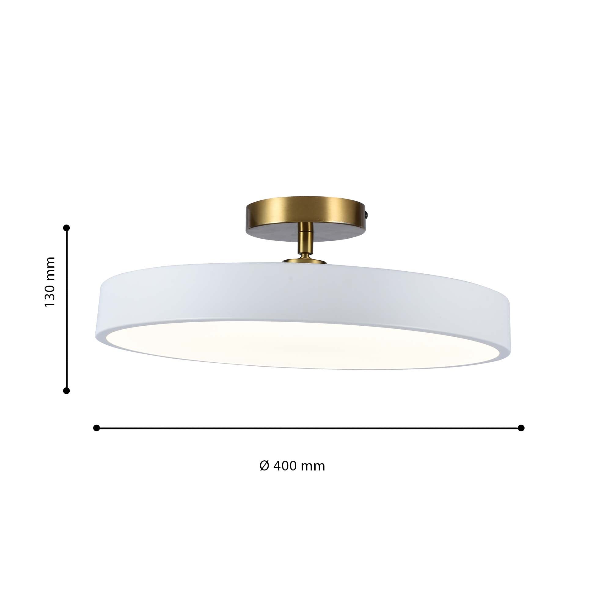 Lámpara LED de techo Edita white