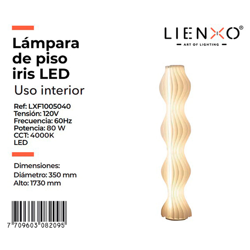Lámpara de piso iris