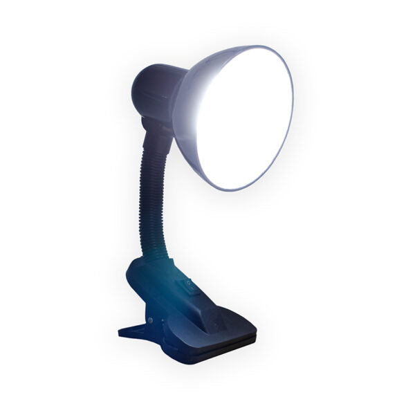 Lampara De Escritorio Base Pequeña Pinza Negra