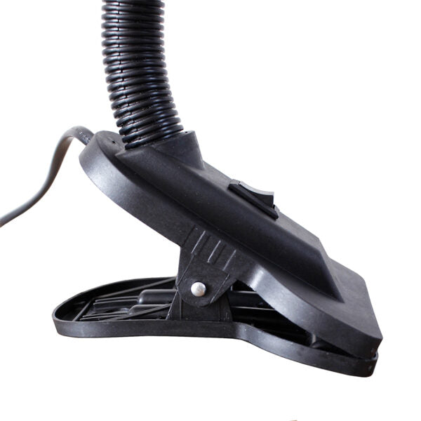 Lampara De Escritorio Base Pequeña Pinza Negra