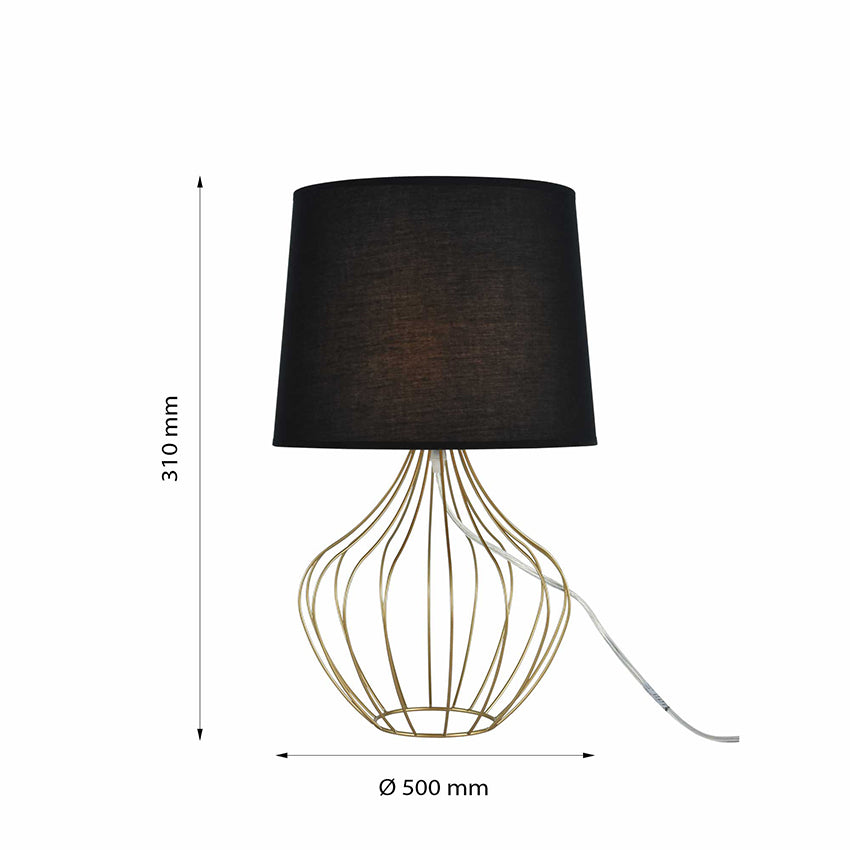 Lámpara de mesa Amarita black