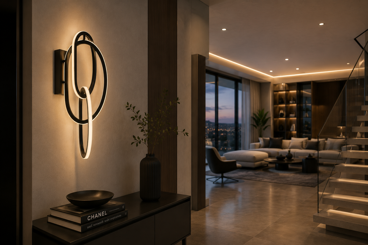 Lámpara Colgante LED Look Negro