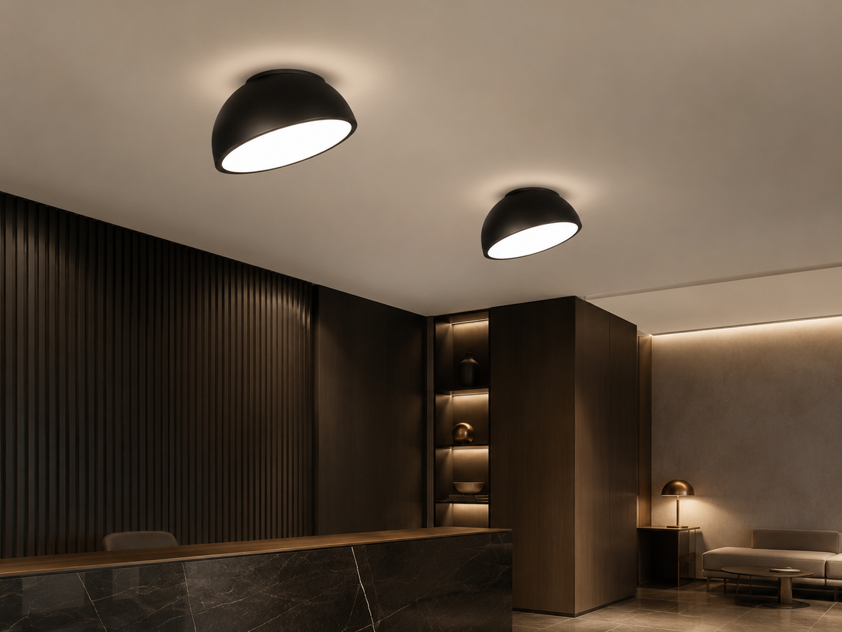 Lámpara Colgante LED Luna Negro
