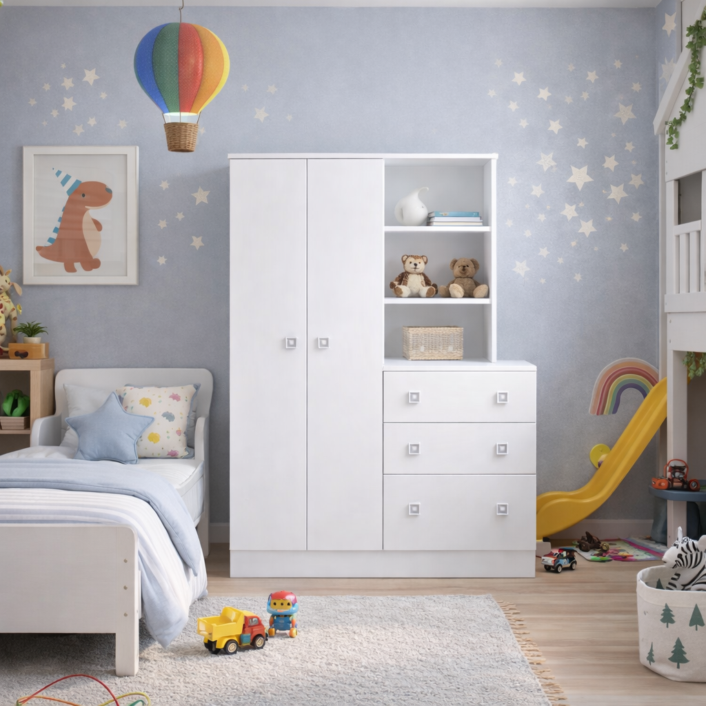 Closet + Cómoda Madrid Blanco