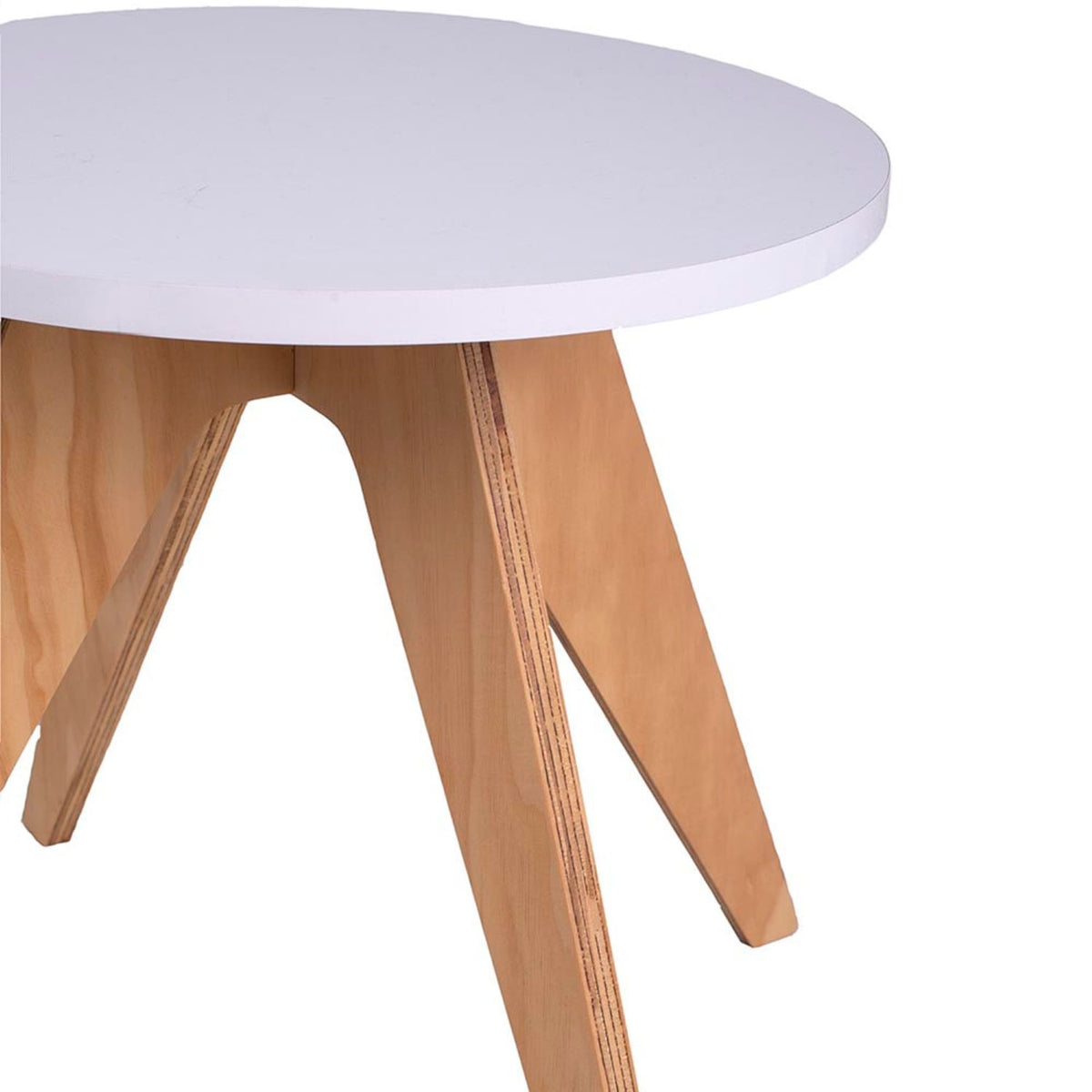 Mesa De Centro Neusa 60x60x34cm Blanca