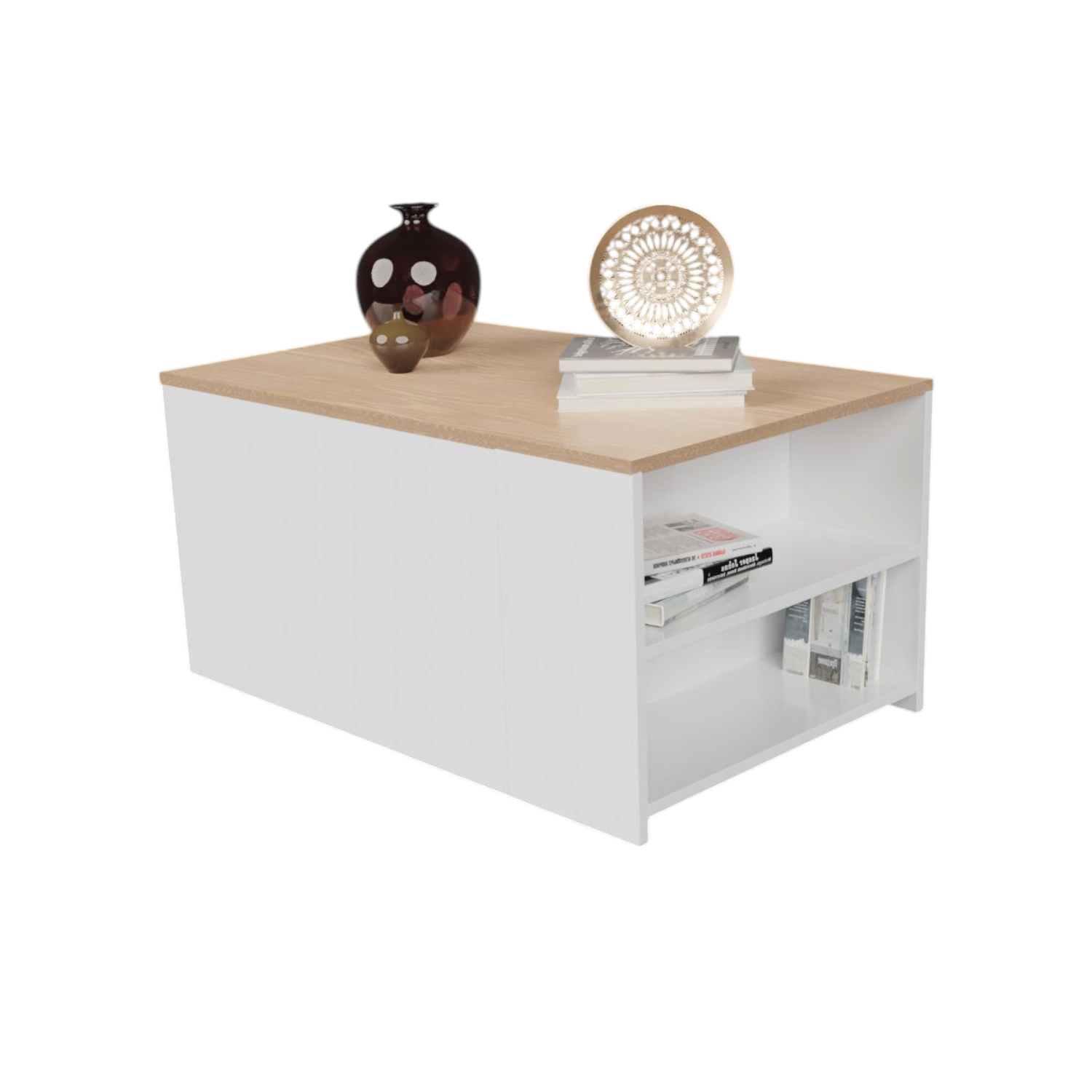 Mesa de Centro Ahorra Espacio DKO (40x80x50) Blanco - Vienes