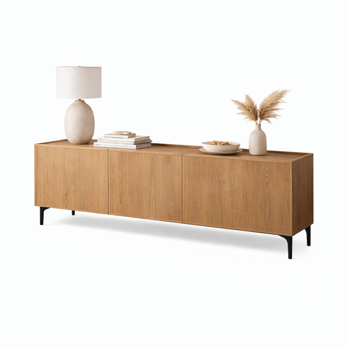 Mesa de Tv 65" Puertas Benito 50x150x30cm Madera