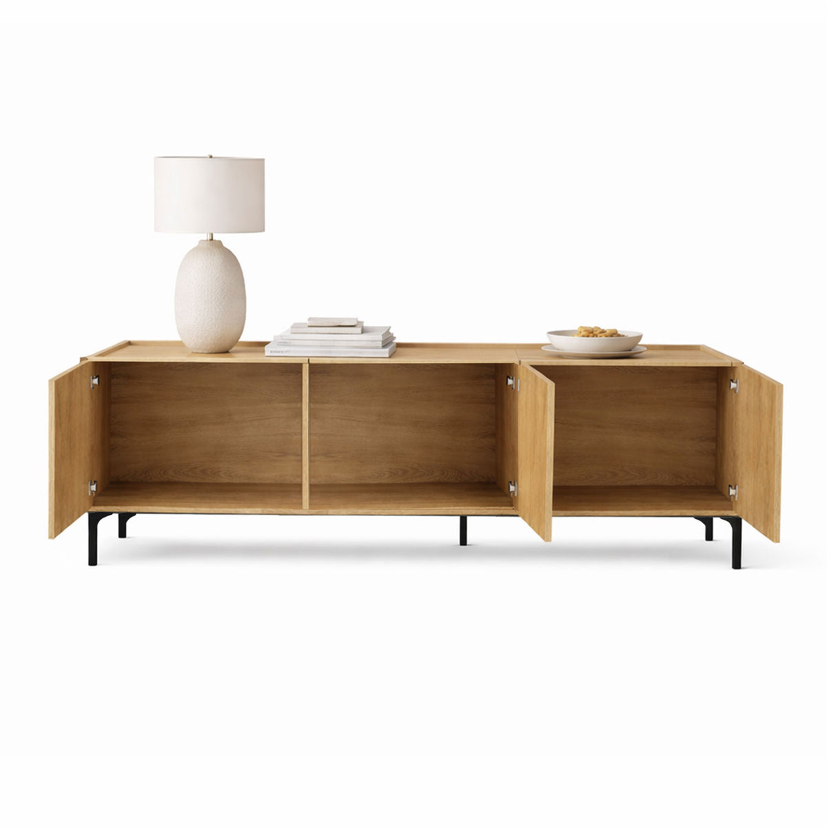 Mesa de Tv 65" Puertas Benito 50x150x30cm Madera