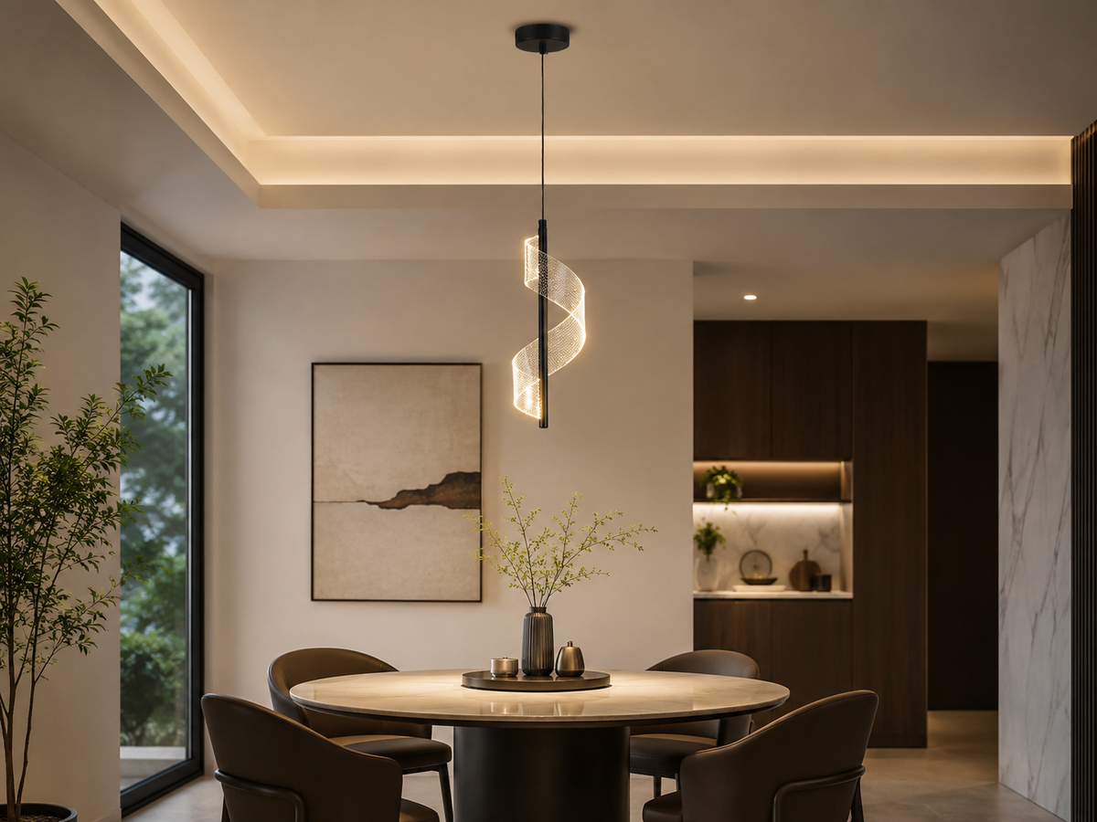 Lámpara Colgante LED Málaga Black