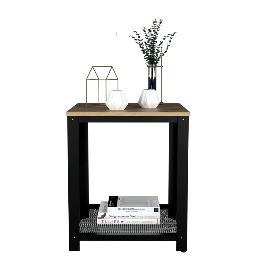 Mesa auxiliar dusty café claro