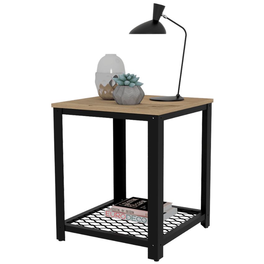Mesa auxiliar dusty café claro