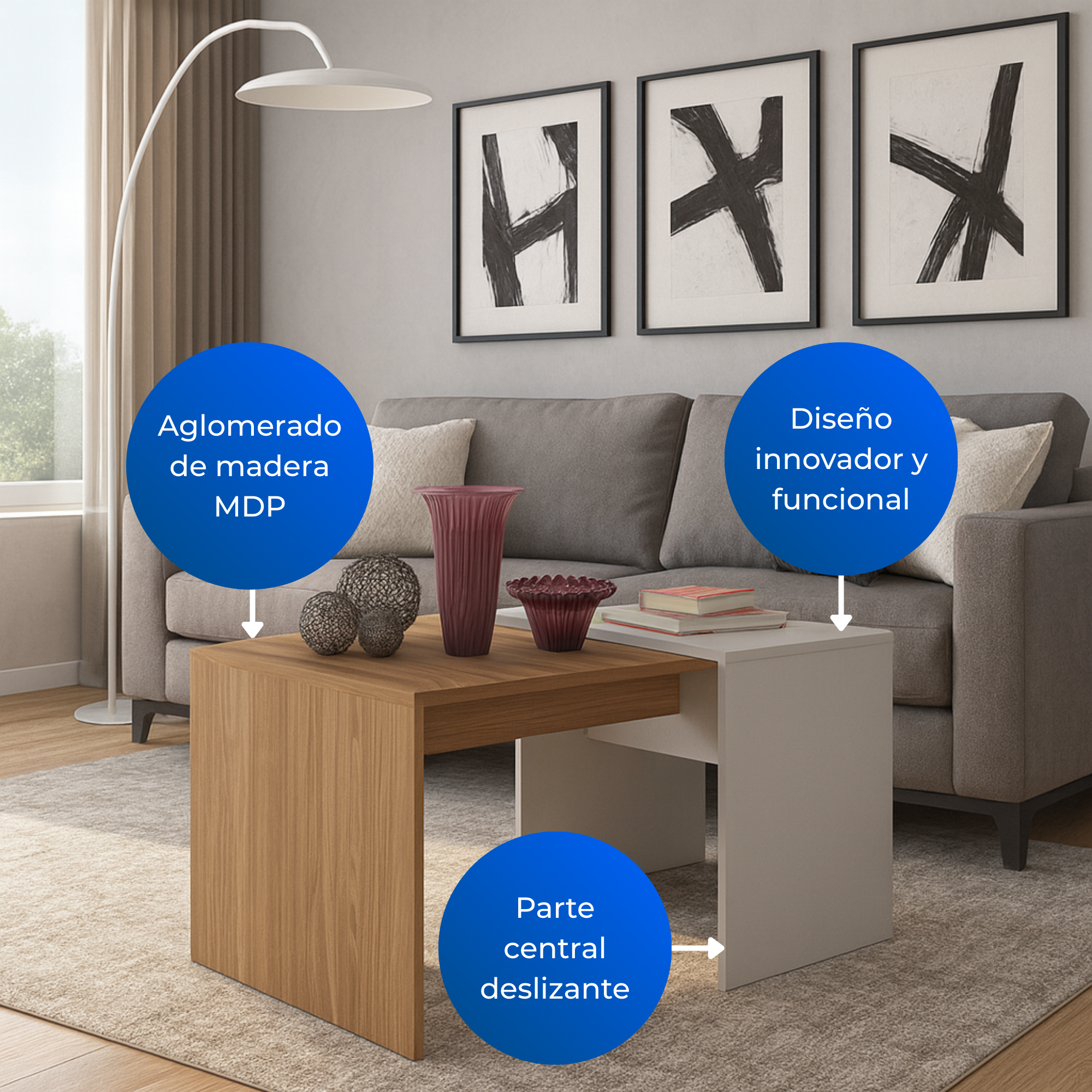 Mesa De Centro Cobeña