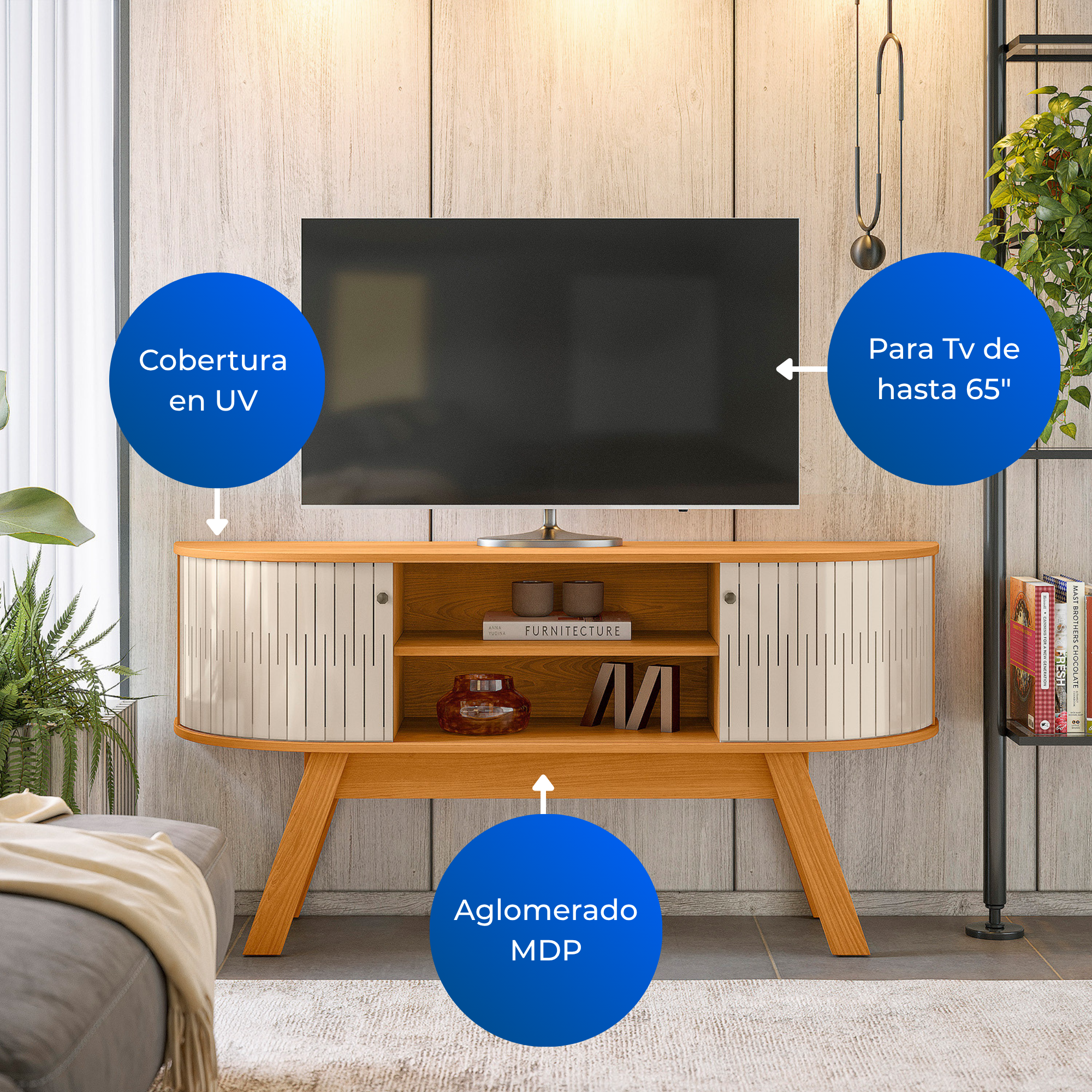 Mesa para TV 55" Atlas