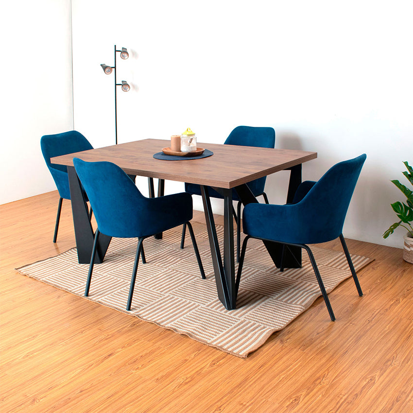 Mesa comedor 4 puestos brixton macula