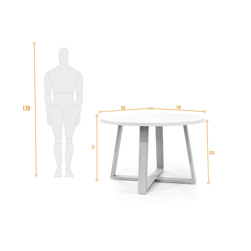 Mesa comedor 4 puestos maine blanco