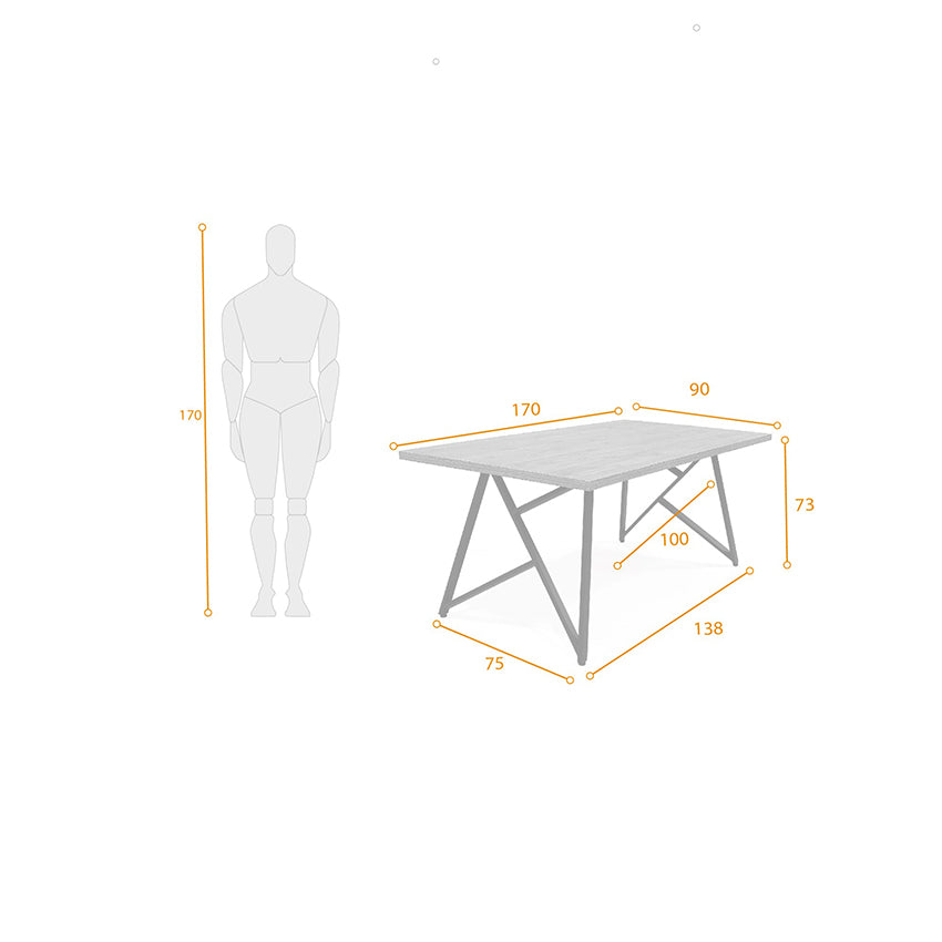 Mesa comedor 6 puestos malaga duna