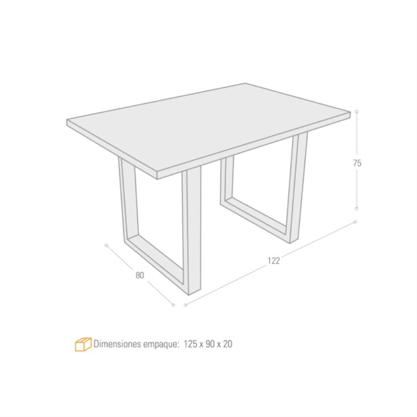 Mesa comedor marsella 6 puestos mácula