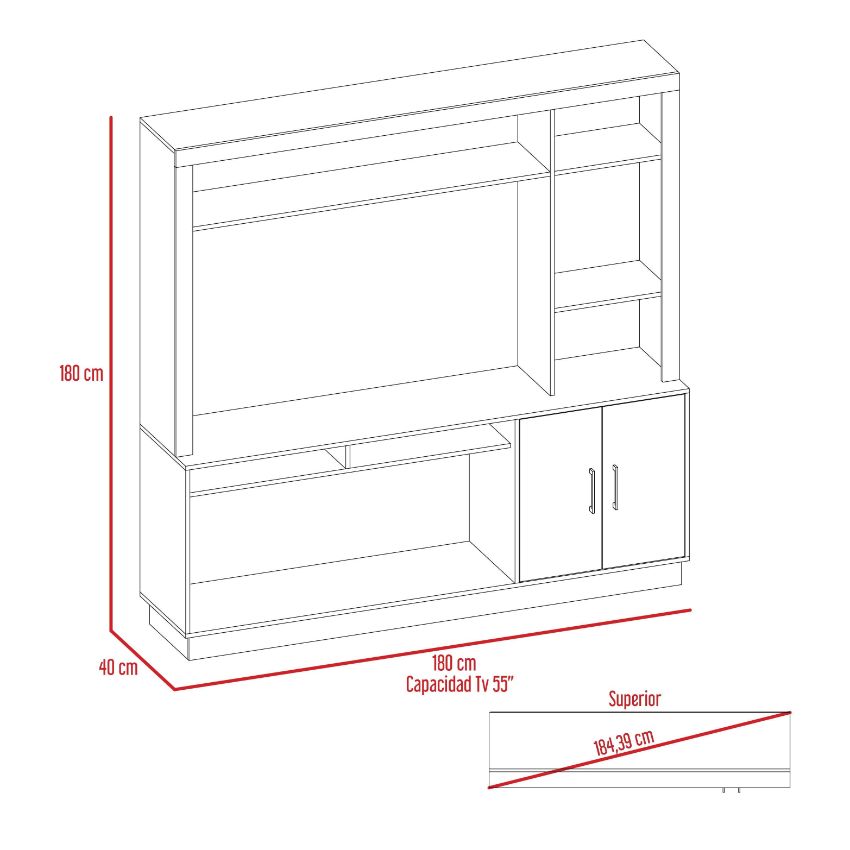 Mesa para tv romeo beige