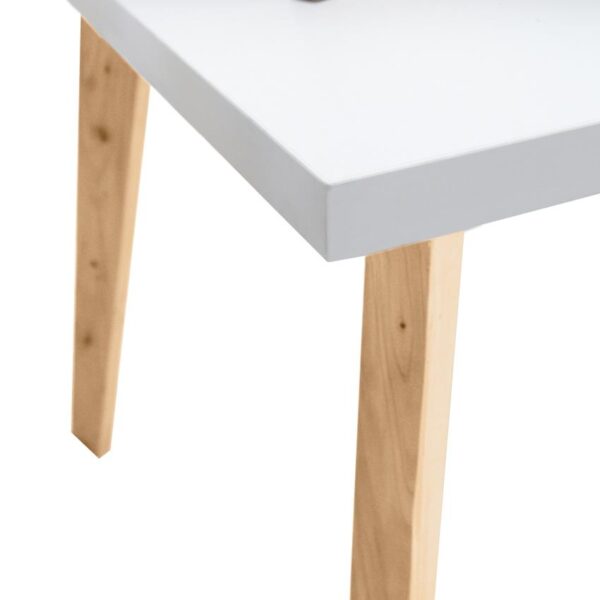 Mesa comedor lugo matiz 4 puestos blanco