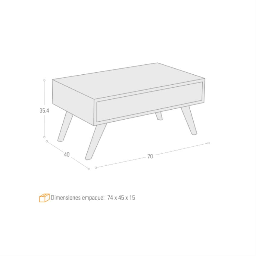 Mesa de centro sión blanco