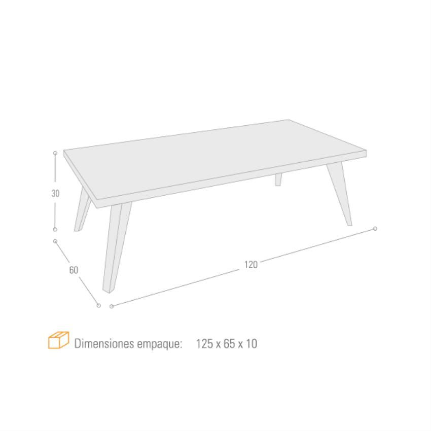 Mesa de centro montecarlo blanco