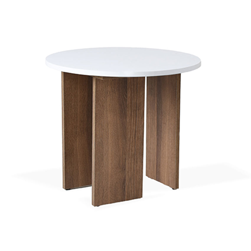 Mesa auxiliar maui blanco macula