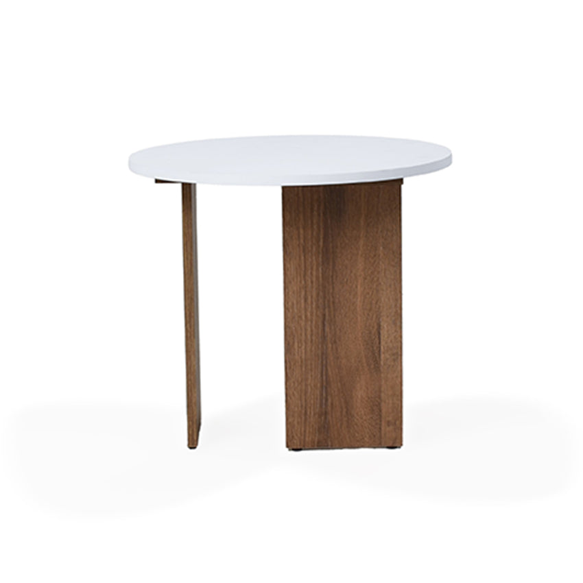 Mesa auxiliar maui blanco macula