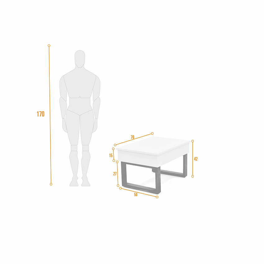 Mesa de centro marset blanco