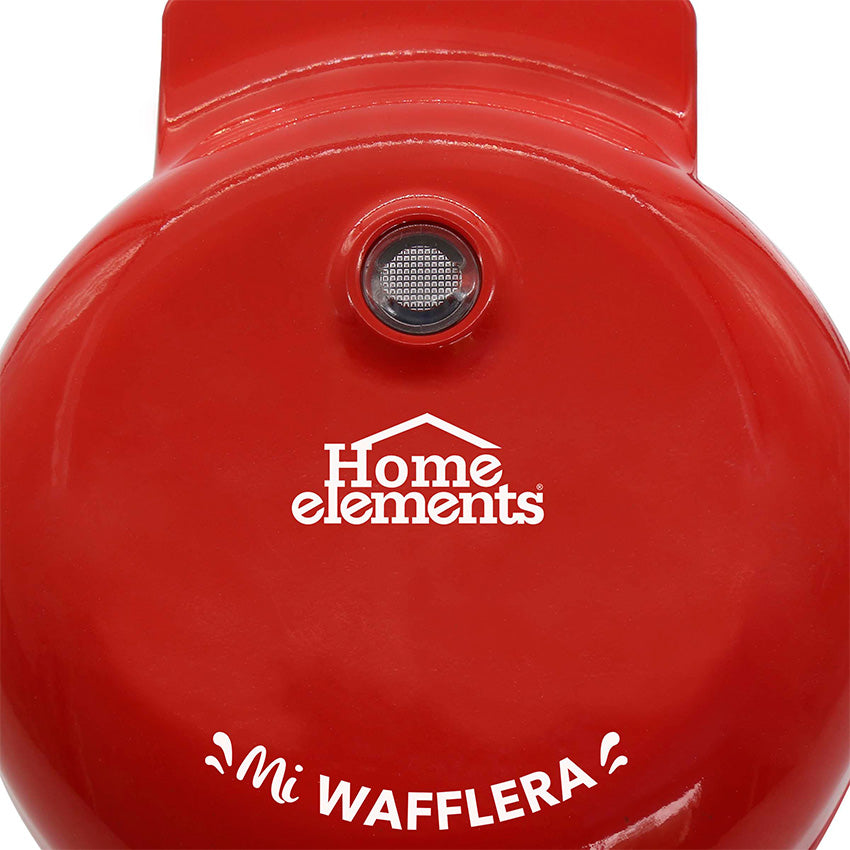 Mini wafflera 12 cm roja home elements