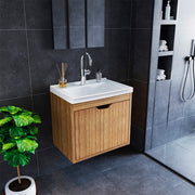Mueble de bano con lavamanos graz almendra
