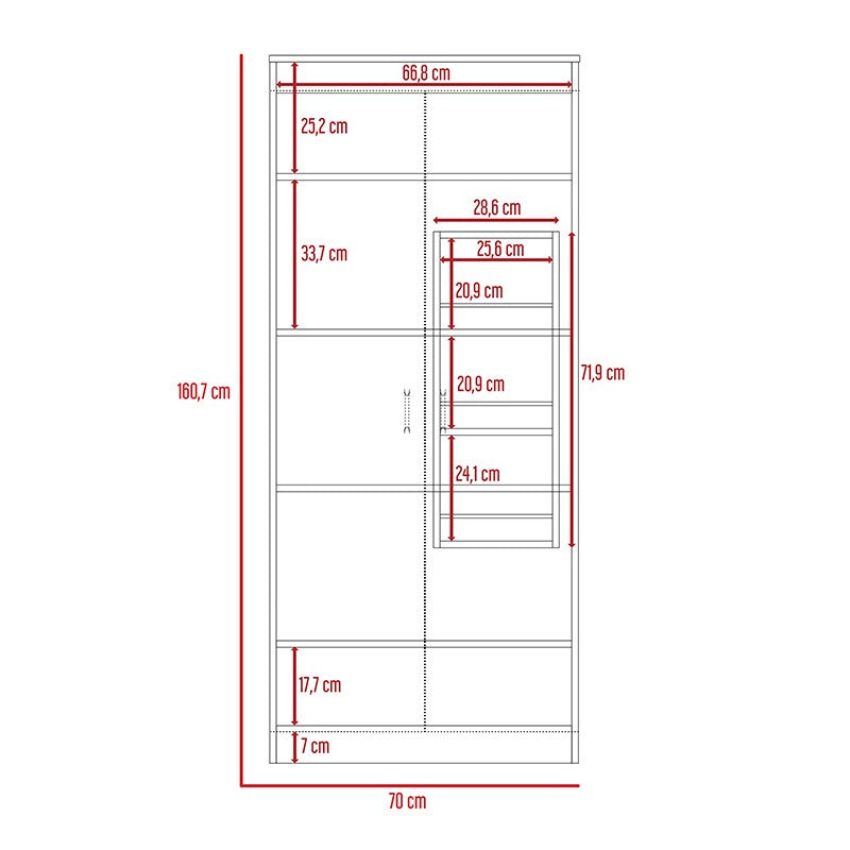 Mueble alacena varese, blanco