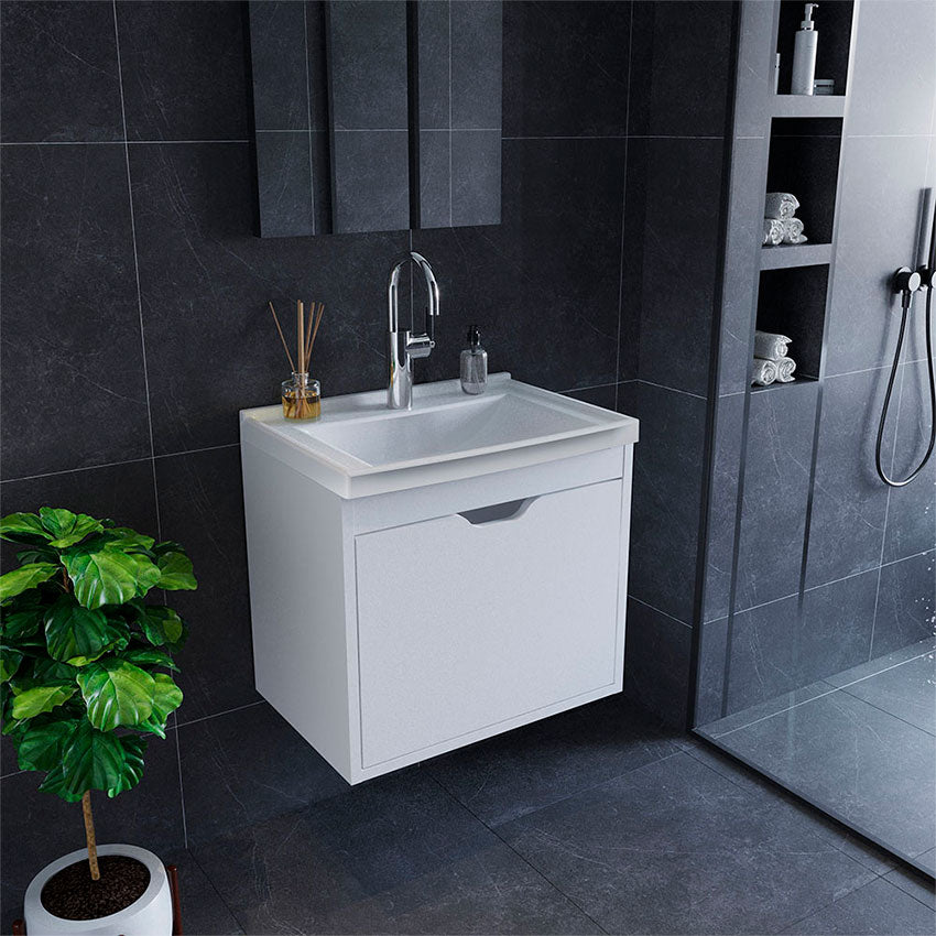 Mueble de bano con lavamanos graz almendra