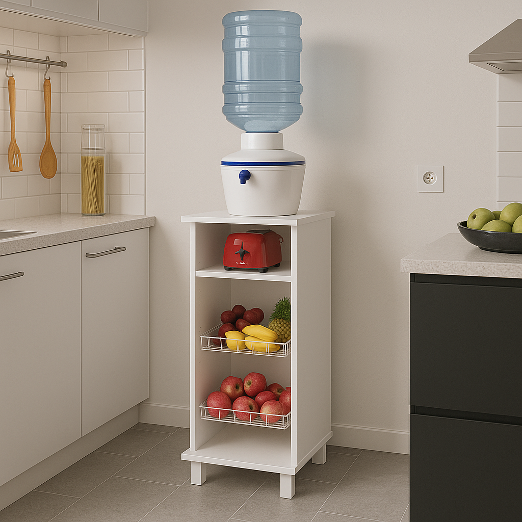 Mueble Auxiliar de Cocina Lisboa Blanco con 4 Compartimientos