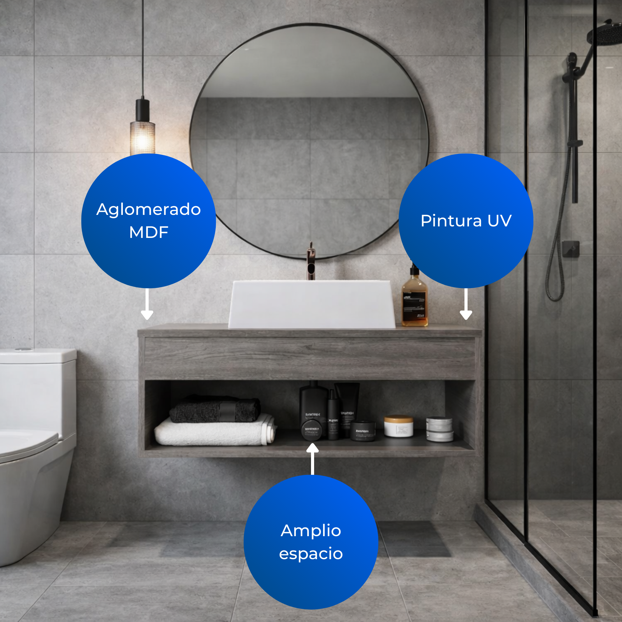 Mueble De baño Nepal Roble Humo