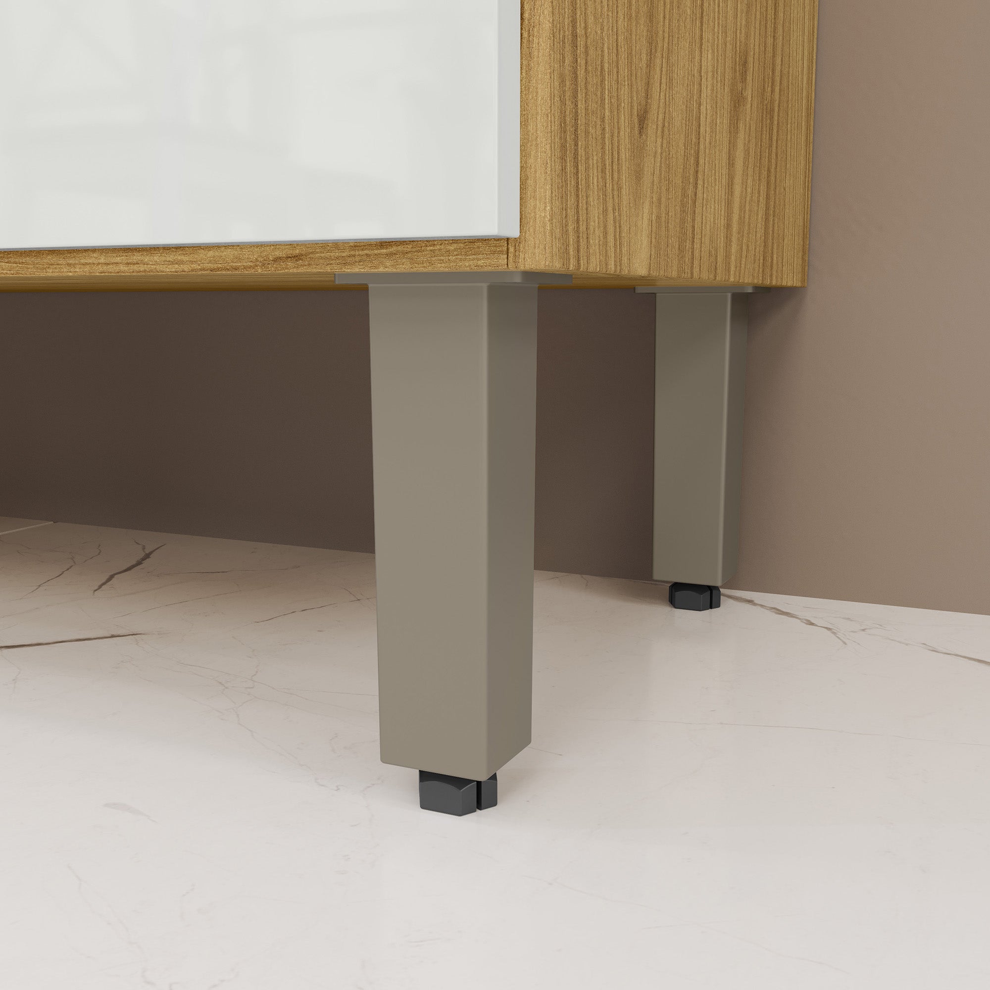 Mueble de Cocina Fiyi Natural/Blanco Apagado