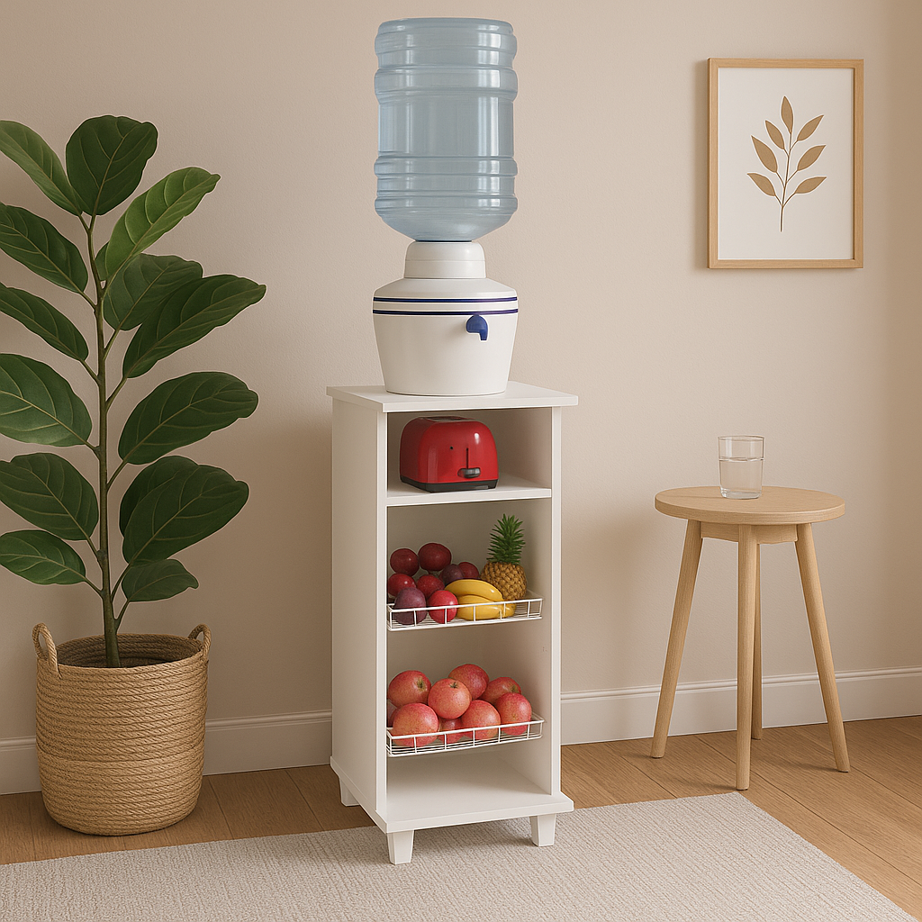 Mueble Auxiliar de Cocina Lisboa Blanco con 4 Compartimientos